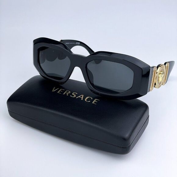 NEW Versace VE4425U MAXI MEDUSA BIGGIE GB1/87 Black Gray Unisex Sunglasses main image 12